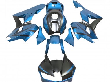 Carenados Moto Honda CBR600RR 2013-2023 - Azul Claro Negro Mate Fabricantes