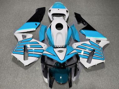 Carenados Moto Honda CBR600RR 2005-2006 - Blanco Azul Claro Alas Fabricantes