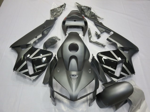 Carenados Moto Honda CBR600RR 2005-2006 - Gris Mate Negro Fabricantes