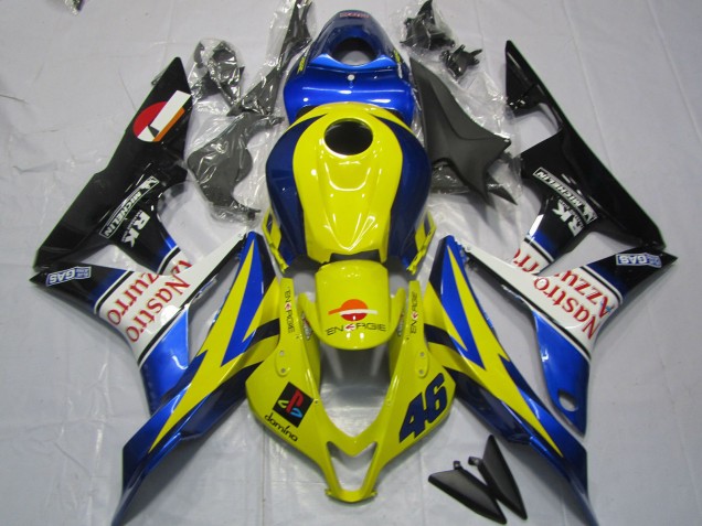 Carenados Moto Honda CBR600RR 2007-2008 - Amarillo Azul Blanco Negro Brillante Nastro Azzurro Fabricantes