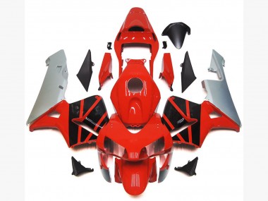 Carenados Moto Honda CBR600RR 2003-2004 - Plata Rojo Negro Brillante OEM Estilo Fabricantes