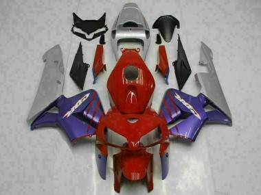 Carenados Moto Honda CBR600RR 2005-2006 - Rojo Púrpura Gris Fabricantes