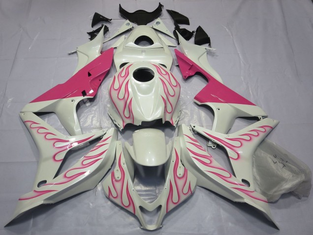 Carenados Moto Honda CBR600RR 2007-2008 - Blanco Rosa Llama Fabricantes