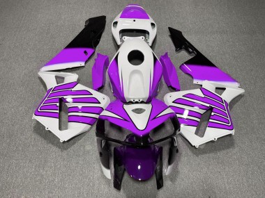 Carenados Moto Honda CBR600RR 2005-2006 - Púrpura Blanco Alas Fabricantes