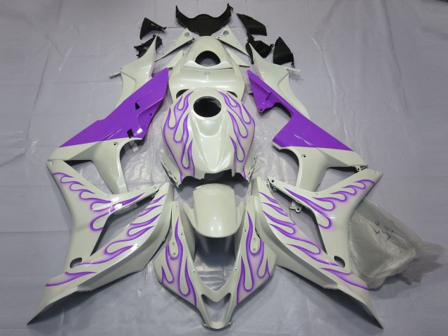 Carenados Moto Honda CBR600RR 2007-2008 - Blanco Púrpura Llama Fabricantes