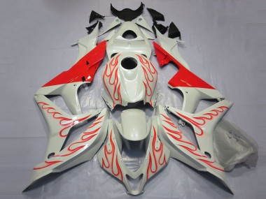 Carenados Moto Honda CBR600RR 2007-2008 - Blanco Rojo Llama Fabricantes