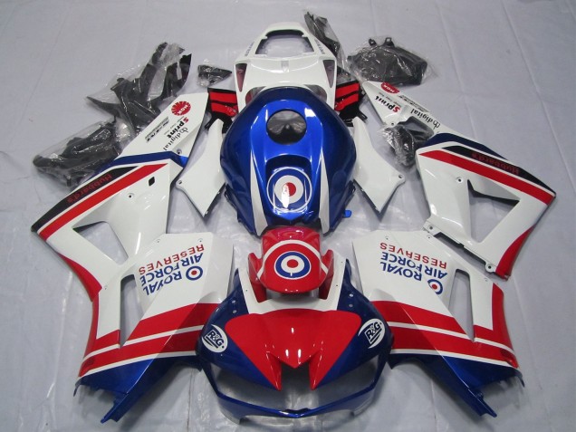 Carenados Moto Honda CBR600RR 2013-2023 - Blanco Rojo Azul Royal Air Force Fabricantes