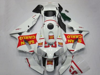Carenados Moto Honda CBR600RR 2003-2004 - Blanco Rojo Amarillo San Carlo 58 Fabricantes