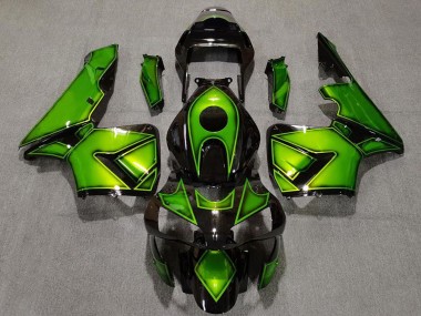 Carenados Moto Honda CBR600RR 2003-2004 - Verde Negro Brillante Fabricantes