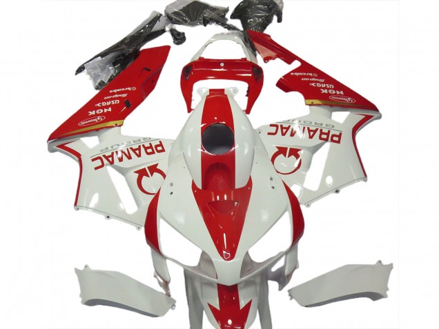 Carenados Moto Honda CBR600RR 2005-2006 - Blanco Rojo Pramac Fabricantes