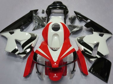Carenados Moto Honda CBR600RR 2003-2004 - Blanco Rojo Negro Brillante OEM Estilo Fabricantes