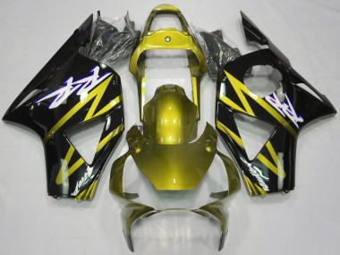 Carenados Moto Honda CBR954RR 2002-2003 - Amarillo Eléctrico Negro Brillante Fabricantes