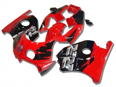 Carenados Moto Honda CBR250RR 1990-1998 - Rojo Negro Brillante Plata RR Fabricantes