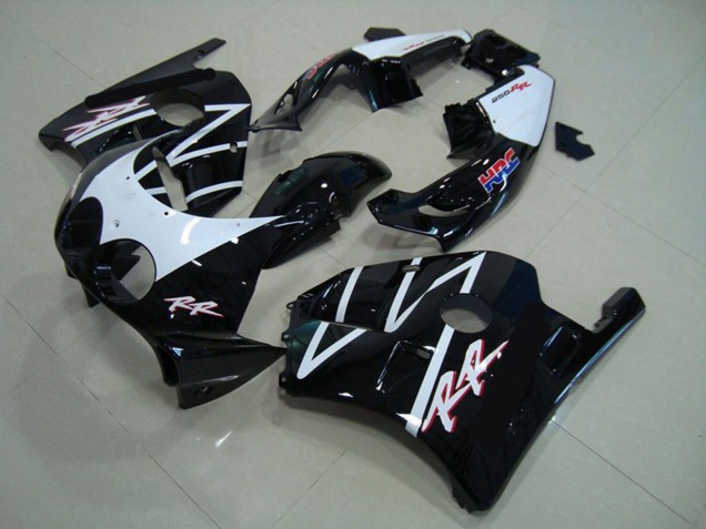 Carenados Moto Honda CBR250RR 1990-1998 - Blanco Negro Brillante HRC Fabricantes