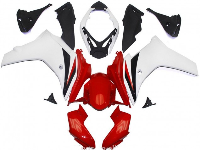 Carenados Moto ABS Honda CBR600F 2011-2013 - Blanco Rojo Negro Brillante Fabricantes