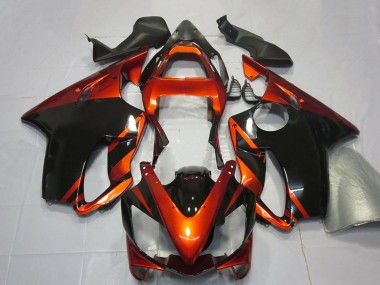 Carenados Moto Honda CBR600 F4i 2001-2003 - Naranja Negro Brillante Fabricantes