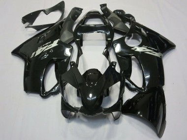 Carenados Moto Honda CBR600 F4i 2001-2003 - Negro Brillante Plata Calcomanía Fabricantes