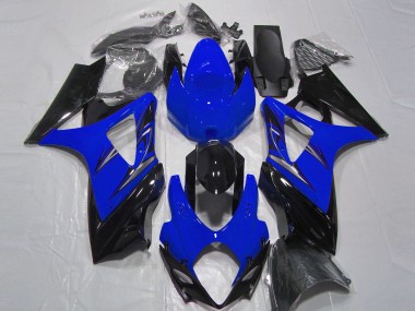 Carenado Moto Suzuki GSXR 1000 2007-2008 - Azul Negro Brillante Fabricantes