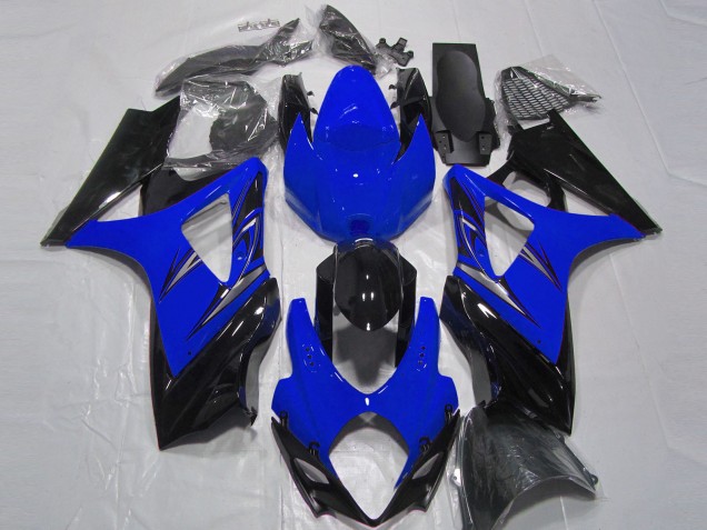 Carenado Moto Suzuki GSXR 1000 2007-2008 - Azul Negro Brillante Fabricantes