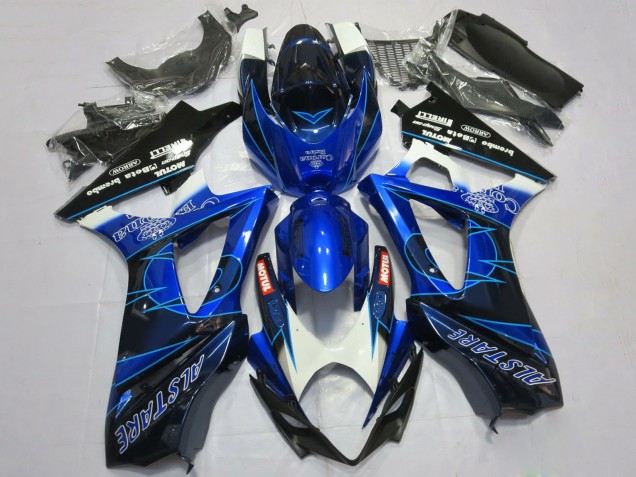 Carenados Moto Suzuki GSXR 1000 2007-2008 - Azul Negro Corona Fabricantes