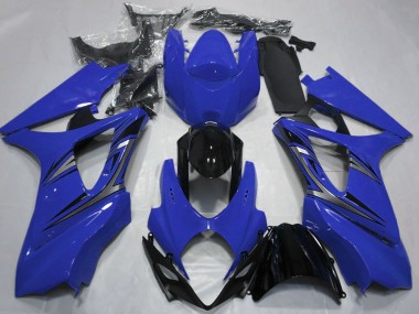Carenados Moto Suzuki GSXR 1000 2007-2008 - Azul Negro Brillante OEM Estilo Fabricantes