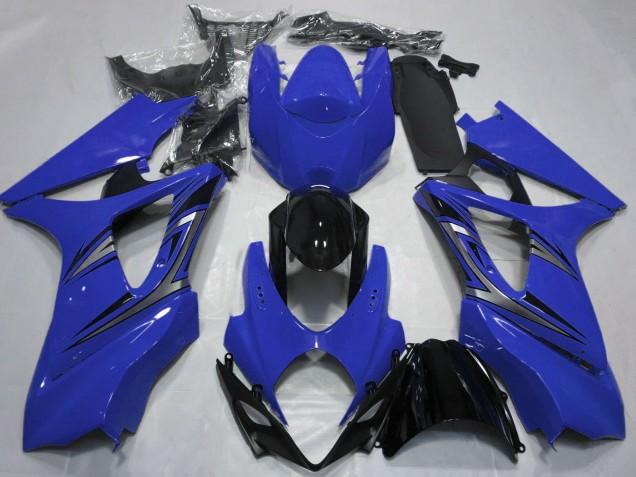 Carenados Moto Suzuki GSXR 1000 2007-2008 - Azul Negro Brillante OEM Estilo Fabricantes