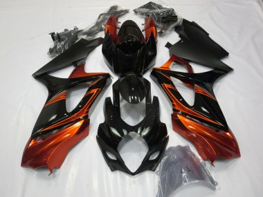 Carenados Moto Suzuki GSXR 1000 2007-2008 - Naranja Negro Fabricantes