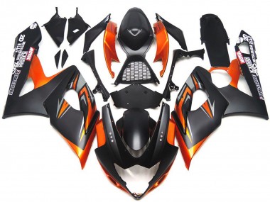 Carenados Moto Suzuki GSXR 1000 2005-2006 - Naranja Negro Fabricantes