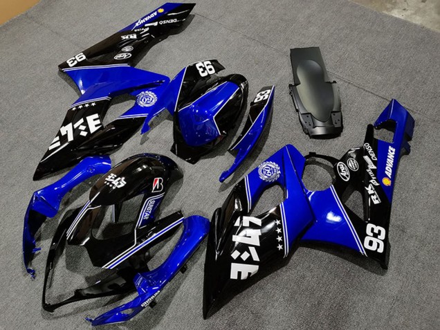 Carenados Moto Suzuki GSXR 1000 2005-2006 - Azul Negro Brillante Blanco Fabricantes