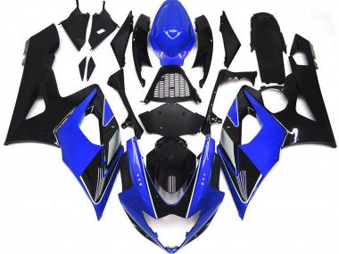 Carenados Moto Suzuki GSXR 1000 2005-2006 - Azul Negro Brillante Fabricantes