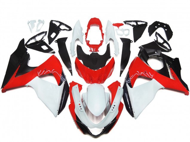 Kits Carenado Moto Suzuki GSXR 1000 2009-2016 - Blanco Rojo Negro Fabricantes