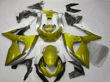 Carenados Moto Suzuki GSXR 1000 2009-2016 - Blanco Amarillo Fabricantes