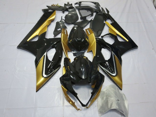 Carenados Moto Suzuki GSXR 1000 2005-2006 - Oro Negro Fabricantes