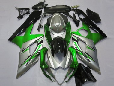 Carenados Moto Suzuki GSXR 1000 2005-2006 - Verde Plata Negro Fabricantes