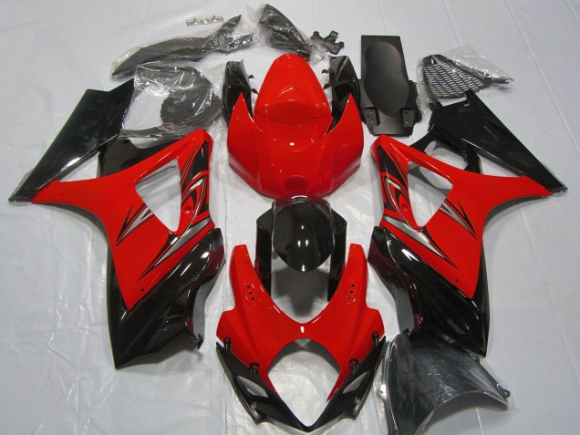 Carenados Moto Suzuki GSXR 1000 2007-2008 - Rojo Negro Brillante Fabricantes