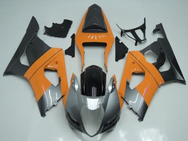 Carenados Moto Suzuki GSXR 1000 2003-2004 - Naranja Claro Plata Negro Fabricantes