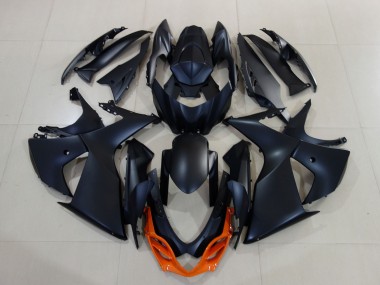 Carenados Moto Suzuki GSXR 1000 2009-2016 - Negro Mate Naranja Fabricantes