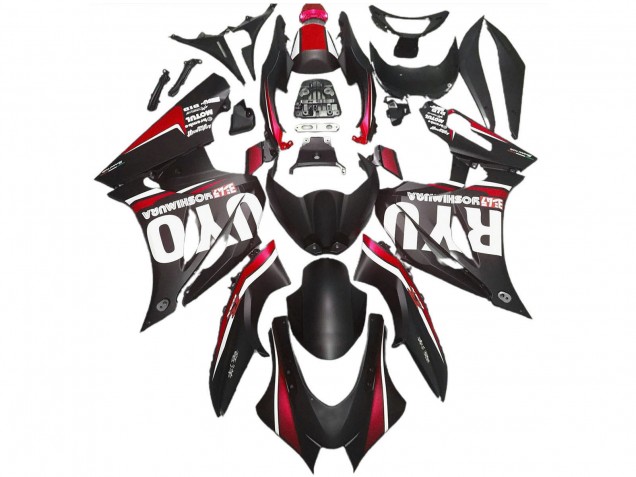 Carenados Moto ABS Suzuki GSXR 1000 2017-2024 - Negro Mate Rojo Fabricantes