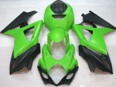 Carenados Moto Suzuki GSXR 1000 2007-2008 - Verde Negro Mate Fabricantes