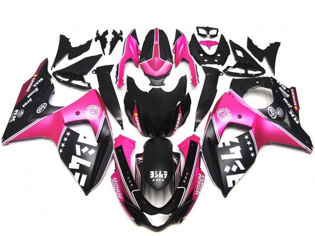 Carenados Moto Suzuki GSXR 1000 2009-2016 - Rosa Negro Fabricantes