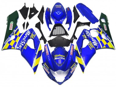 Carenados Moto Suzuki GSXR 1000 2005-2006 - Azul Amarillo Verde MoviStar Castrol Fabricantes