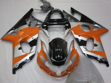 Carenados Moto Suzuki GSXR 1000 2000-2002 - Naranja Plata Negro Brillante OEM Estilo Fabricantes