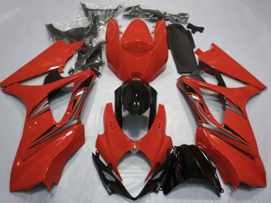 Carenados Moto Suzuki GSXR 1000 2007-2008 - Rojo Negro Brillante OEM Estilo Fabricantes