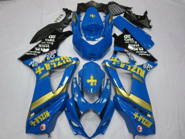 Carenados Moto Suzuki GSXR 1000 2007-2008 - Azul Oro Negro Rizla Fabricantes