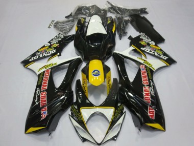 Carenados Moto Suzuki GSXR 1000 2007-2008 - Blanco Amarillo Rojo Negro Dunlop Fabricantes