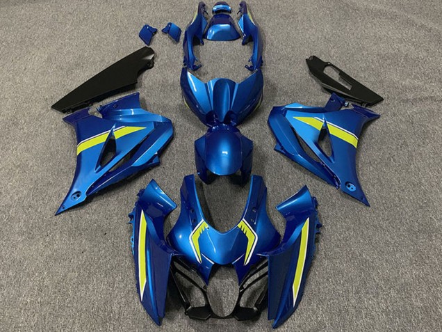 Carenados Moto Suzuki GSXR 1000 2017-2024 - Azul Amarillo Estilo Fabricantes