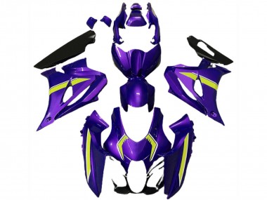 Carenados Moto Suzuki GSXR 1000 2017-2024 - Púrpura Amarillo Estilo Fabricantes
