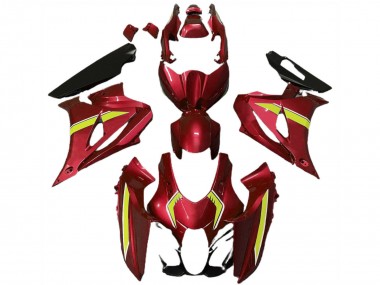 Carenados Moto Suzuki GSXR 1000 2017-2024 - Rojo Amarillo Estilo Fabricantes