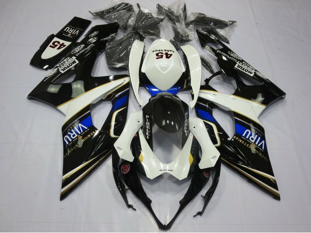 Carenados Moto Suzuki GSXR 1000 2005-2006 - Blanco Azul Negro Amarillo Viru Fabricantes