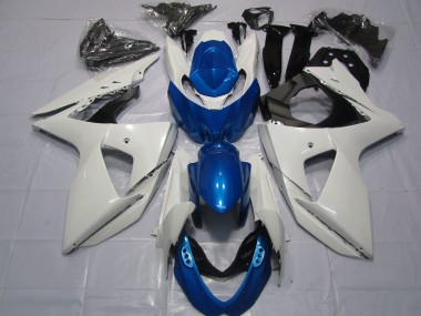 Carenados Moto Suzuki GSXR 1000 2009-2016 - Blanco Azul Fabricantes